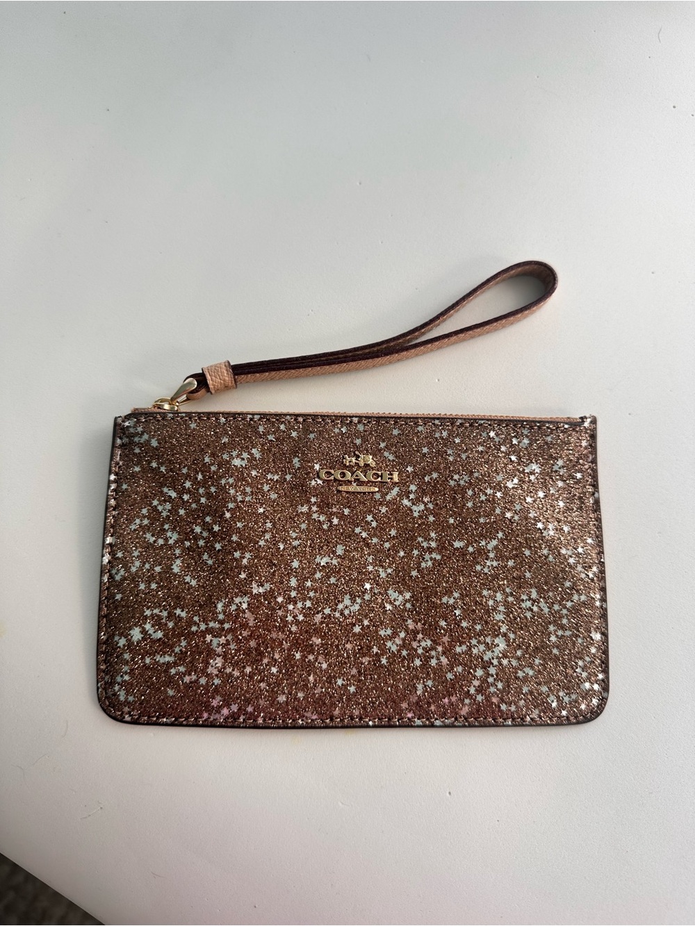 Coach Glitter Wristlet